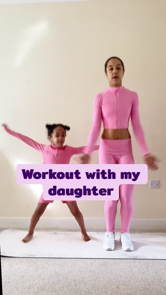 So my daughter actually really loves working out. She was so excited when I told her we were going to shoot a routine together, and even more so when she saw the matching pink outfits 🩷

Highlights were: 
- A literal fart in my face
- Being told to stop counting down reps and let her do it
- And really just a lot of giggles 

It wasn’t my hardest workout, but it’s definitely been the most fun!

I’m running Lives each week on the Belly Strong app. If you want to join me, comment LIVE and I’ll DM you a discount code which you’ll get on top of your 7 days free ✨ 

#womensfitness #fitmama #momlife #fitmomsofinstagram #onlineworkouts