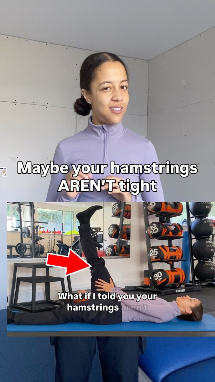 Hamstrings are an anchor for the pelvis. If they’re not anchoring those sitbones from behind, the pelvis goes into free fall (okay slight exaggeration) and we get an anterior pelvic tilt with elongated hamstrings. Which feel tight.

This is also why stretching the hip flexors often doesn’t do much by itself to fix an anterior pelvic tilt. Maybe because it’s a consequence of the tilt, and not the primary cause. 

Obviously this is not the case for everyone, especially if you don’t have an anterior tilt. Some people do just have stiff and tight hamstrings. However, if this exercise works for you, you may not be one of them!

#pelvicphysio #womensfitness #fitness #flexibility #stretching